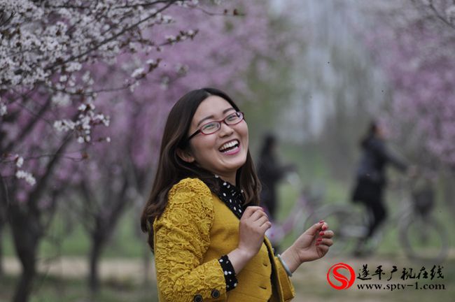 遂平：春天百花開(kāi) 游客賞花來(lái)