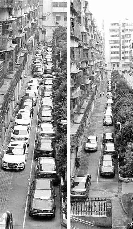 停車最默契的小區(qū)：80個(gè)車位停120輛車(圖)